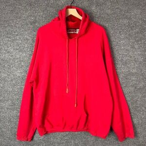 Vintage Marlboro Country Store Vintage Red Hoodie Sweatshirt Mens XL Patch Logo